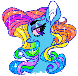 Size: 353x343 | Tagged: safe, artist:suippumato, rainbow dash, rainbow dash (g3), g3, g4, female, solo