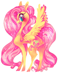 Size: 421x527 | Tagged: safe, artist:suippumato, fluttershy, g4, female, solo