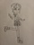 Size: 720x960 | Tagged: safe, artist:starblast33, sunny flare, equestria girls, g4, my little pony equestria girls: friendship games, female, monochrome, solo, traditional art