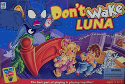 Size: 1998x1333 | Tagged: safe, princess luna, cat, g4, angry, board game, don't wake daddy, game, kids