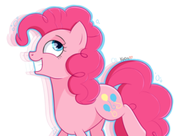 Size: 1000x780 | Tagged: safe, artist:kodabomb, pinkie pie, earth pony, pony, g4, female, mare, profile, simple background, smiling, solo, transparent background