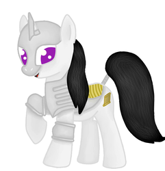 Size: 1600x1662 | Tagged: safe, artist:nicki93, oc, oc only, pony, unicorn, armor, looking at you, open mouth