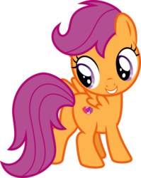 Size: 4086x5122 | Tagged: safe, artist:aethon056, scootaloo, crusaders of the lost mark, g4, my little pony: friendship is magic, .svg available, absurd resolution, butt, cutie mark, female, inkscape, it happened, looking back, plot, simple background, solo, the cmc's cutie marks, transparent background, vector