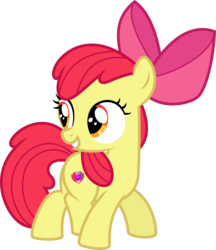 Size: 5195x6000 | Tagged: safe, artist:aethon056, apple bloom, crusaders of the lost mark, g4, .svg available, absurd resolution, cutie mark, female, it happened, raised hoof, simple background, solo, the cmc's cutie marks, transparent background, vector