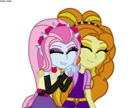 Size: 971x823 | Tagged: safe, artist:asika-aida, adagio dazzle, violet blurr, equestria girls, g4, my little pony equestria girls: rainbow rocks, female, lesbian, shipping, violetdagio