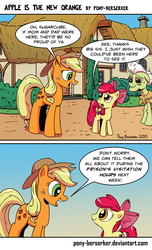 Size: 893x1467 | Tagged: safe, artist:pony-berserker, apple bloom, applejack, granny smith, crusaders of the lost mark, g4, my little pony: friendship is magic, applejack's parents, comic, i can't believe it's not idw, scene interpretation