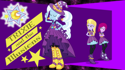 Size: 1024x576 | Tagged: safe, artist:xyzextreme13, fuchsia blush, lavender lace, trixie, equestria girls, g4, my little pony equestria girls: rainbow rocks, female, rainbow rocks outfit, trixie and the illusions