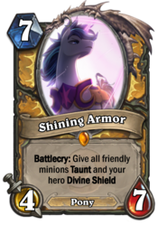 Size: 400x573 | Tagged: safe, artist:aymint, shining armor, g4, card, crossover, hearthstone