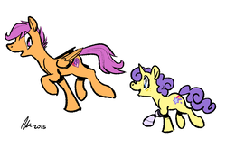 Size: 1400x920 | Tagged: safe, artist:rwl, scootaloo, oc, crusaders of the lost mark, g4, cutie mark, older, prosthetic limb, prosthetics, the cmc's cutie marks