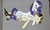 Size: 4892x2907 | Tagged: safe, artist:jonathan the awesome, derpibooru exclusive, rarity, oc, oc:jona clay, pony, unicorn, g4, :o, cuddling, cute, dead, eyes closed, female, gritted teeth, male, mare, on back, on top, snuggling, stallion, tail wrap, underhoof, x eyes