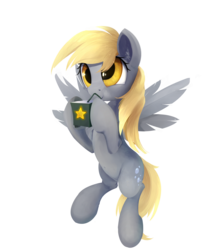 Size: 1000x1129 | Tagged: safe, artist:scootiebloom, derpy hooves, pegasus, pony, g4, belly button, female, juice box, mare, solo