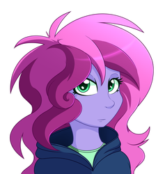 Size: 1000x1054 | Tagged: safe, artist:php92, oc, oc only, oc:wildberry, equestria girls, g4, clothes, equestria girls-ified, hoodie, portrait, simple background, solo, white background