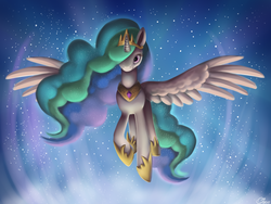 Size: 1600x1200 | Tagged: safe, artist:luminousdazzle, princess celestia, alicorn, pony, g4, female, solo