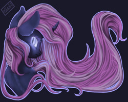 Size: 1250x1000 | Tagged: safe, artist:pessadie, nightmare rarity, pony, unicorn, g4, eyelashes, female, mare, solo