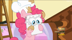 Size: 1912x1078 | Tagged: safe, screencap, pinkie pie, g4, the one where pinkie pie knows, letter, paper