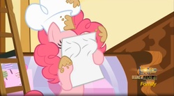 Size: 1672x920 | Tagged: safe, screencap, pinkie pie, g4, the one where pinkie pie knows, letter, paper