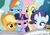 Size: 472x328 | Tagged: safe, screencap, applejack, fluttershy, rainbow dash, rarity, twilight sparkle, alicorn, pony, g4, the one where pinkie pie knows, foal free press, newspaper, twilight sparkle (alicorn)