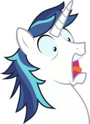 Size: 4500x6220 | Tagged: safe, artist:xebck, shining armor, pony, unicorn, g4, the one where pinkie pie knows, absurd resolution, faic, horn, male, reaction image, simple background, solo, stallion, that was fast, transparent background, vector