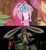 Size: 1217x1326 | Tagged: safe, edit, edited screencap, screencap, pinkie pie, earth pony, pony, g4, the one where pinkie pie knows, comparison, crazy face, faic, meme, nightmare fuel, reference, roger rabbit, swirly eyes, who framed roger rabbit