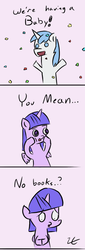 Size: 400x1173 | Tagged: safe, artist:liracrown, shining armor, twilight sparkle, alicorn, pony, g4, the one where pinkie pie knows, book, confetti, disappointed, excited, female, frown, looking down, mare, open mouth, sad, simple background, smiling, squishy cheeks, that pony sure does love books, that was fast, twilight sparkle (alicorn)