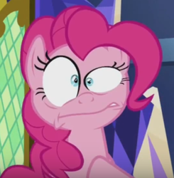 Size: 322x329 | Tagged: safe, screencap, pinkie pie, g4, the one where pinkie pie knows, cropped, faic, female, solo
