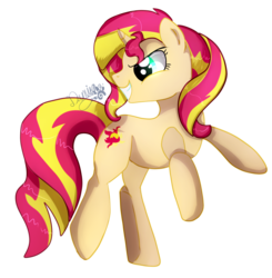 Size: 1024x1047 | Tagged: safe, artist:shinigamituchunka, sunset shimmer, pony, unicorn, g4, female, solo