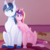 Size: 4000x4000 | Tagged: safe, artist:chiweee, princess cadance, shining armor, pony, g4, the one where pinkie pie knows, absurd resolution, cute, female, male, pregdance, pregnant, ship:shiningcadance, shipping, straight, teddy bear, that was fast