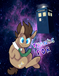 Size: 1096x1418 | Tagged: safe, artist:buljong, doctor whooves, time turner, earth pony, pony, ask doctor whooves, g4, ask, male, stallion, tardis, thanks, tumblr