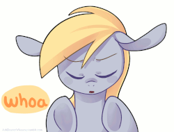 Size: 1007x764 | Tagged: safe, artist:buljong, derpy hooves, pegasus, pony, ask doctor whooves, g4, animated, ask, female, hold on, mare, reaction image, solo, tumblr