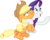 Size: 5006x4000 | Tagged: safe, artist:jeatz-axl, applejack, rarity, g4, made in manehattan, .svg available, absurd resolution, cowboy hat, duo, floppy ears, freckles, hat, hug, lidded eyes, neck hug, open mouth, ponyscape, puffy cheeks, raised hoof, simple background, stetson, transparent background, vector