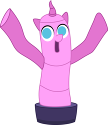 Size: 8000x9268 | Tagged: safe, artist:fercho262, g4, the one where pinkie pie knows, absurd resolution, airdancer, open mouth, simple background, solo, transparent background, vector, wacky waving inflatable tube pony