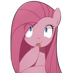 Size: 560x568 | Tagged: dead source, safe, artist:30clock, pinkie pie, g4, female, pinkamena diane pie, solo, tongue out