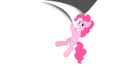 Size: 900x563 | Tagged: safe, pinkie pie, g4, female, ripped, simple background, solo, transparent background, vector