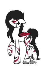 Size: 644x1008 | Tagged: safe, artist:oramagic, oc, oc only, oc:venus, bat pony, pony, vampire, solo, tattoo