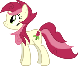 Size: 11792x10000 | Tagged: safe, artist:8-notes, roseluck, earth pony, pony, g4, absurd resolution, alternate hairstyle, background pony, female, mare, ponyscape, show accurate, simple background, solo, transparent background, vector