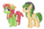 Size: 1512x1008 | Tagged: safe, artist:thecheeseburger, sandalwood, tree hugger, earth pony, pony, equestria girls, g4, background human, equestria girls ponified, hippie, ponified