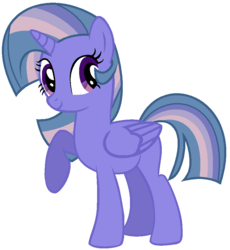 Size: 860x936 | Tagged: safe, artist:rainy-ponyashka-dash, oc, oc only, oc:rainy glow, alicorn, pony, alicorn oc, magical lesbian spawn, offspring, parent:trixie, parent:twilight sparkle, parents:twixie, solo