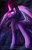 Size: 825x1275 | Tagged: safe, artist:dogi-crimson, artist:sky-railroad, twilight sparkle, alicorn, pony, g4, female, glowing eyes, glowing horn, horn, mare, solo, twilight sparkle (alicorn), watermark