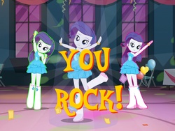 Size: 2048x1536 | Tagged: safe, gameloft, rarity, equestria girls, g4, commonity, dancing, multeity
