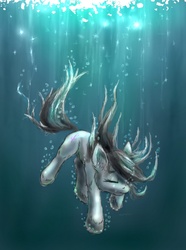 Size: 933x1253 | Tagged: safe, artist:xan714, octavia melody, g4, female, solo, underwater