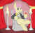 Size: 1040x984 | Tagged: safe, artist:jargon scott, fluttershy, bat pony, pony, vampire, g4, batterscotch, butterscotch, candle, castlevania, castlevania: symphony of the night, dracula, fire, flutterbat, redraw, rule 63, solo, throne