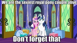 Size: 960x540 | Tagged: safe, princess cadance, shining armor, g4, the one where pinkie pie knows, pregnant, sexiest pony alive