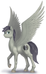 Size: 2000x3200 | Tagged: safe, artist:stinkehund, oc, oc only, pegasus, pony, fluffy, high res, male, nudity, realistic, sheath, simple background, transparent background