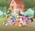 Size: 3840x3450 | Tagged: safe, artist:capt-nemo, apple bloom, applejack, button mash, cheerilee, cotton cloudy, diamond tiara, fluttershy, pinkie pie, pipsqueak, rainbow dash, rarity, scootaloo, silver spoon, snails, snips, spike, sweetie belle, twilight sparkle, twist, alicorn, earth pony, pegasus, pony, unicorn, crusaders of the lost mark, g4, my little pony: friendship is magic, season 5, clubhouse, colt, crusaders clubhouse, cutie mark crusaders, female, filly, foal, group photo, high res, liquid button, looking at you, male, mane seven, mane six, mare, the cmc's cutie marks, tree, twilight sparkle (alicorn), vector