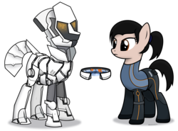 Size: 8448x6260 | Tagged: safe, artist:mrlolcats17, android, absurd resolution, grey goo, ponified, science fiction, simple background, transparent background, valiant singleton, vector, video game