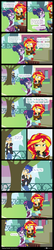 Size: 795x3705 | Tagged: safe, artist:dm29, flash sentry, sci-twi, sunset shimmer, twilight sparkle, human, equestria girls, g4, my little pony equestria girls: friendship games, apple, clothes, comic, crystal prep academy, crystal prep academy uniform, glasses, necktie, school, school tie, school uniform, schoolgirl, stalker, tree