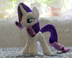 Size: 1596x1298 | Tagged: safe, artist:egalgay, rarity, g4, irl, photo, plushie, solo