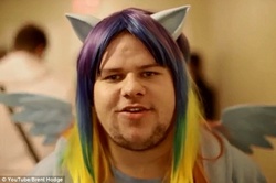 Size: 634x420 | Tagged: safe, rainbow dash, human, g4, brony, irl, irl human, photo