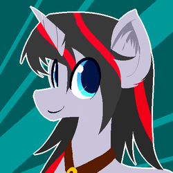 Size: 500x500 | Tagged: safe, artist:sketchy, oc, oc only, oc:quantum shift, pony, unicorn, cute, ear fluff, looking at you, portrait, smiling, solo