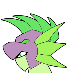 Size: 534x555 | Tagged: safe, artist:combatkaiser, spike, g4, crossover, digimon, digimonized, male, simple background, solo, transparent background